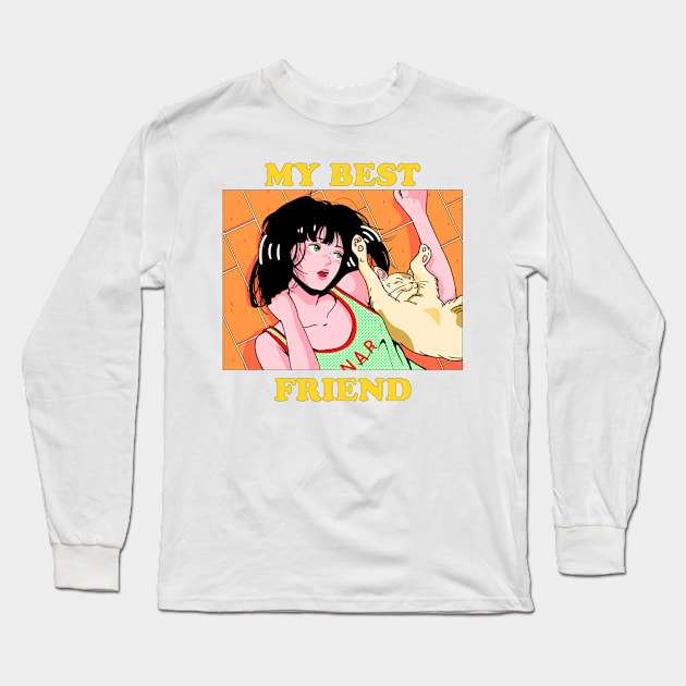 My Best Friend Long Sleeve T-Shirt by chao-illustrator